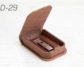 BROWN USB BOX, wooden usb packaging, wedding usb packaging, photographers box, flash drive box, usb case, usb drive, gift usb box, wedding