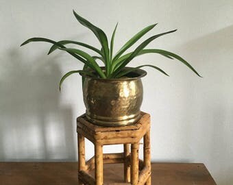 Vintage Bamboo/Rattan Plant Stand