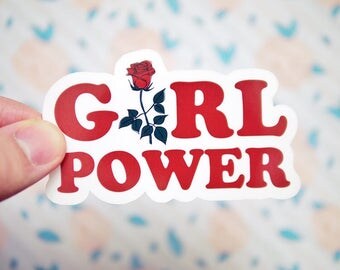 Girl Power Sticker - Grl Pwr Stickers - Women's Rights Stickers - Resist Stickers - Future is Female Sticker - Gender Equality Sticker S110