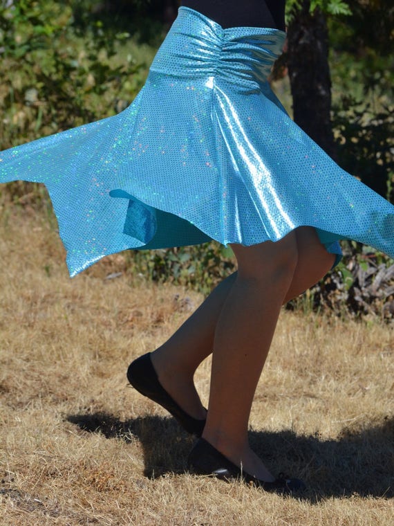 Blue Sparkle Women's Skirt / Dance Skirt / Dance Wear