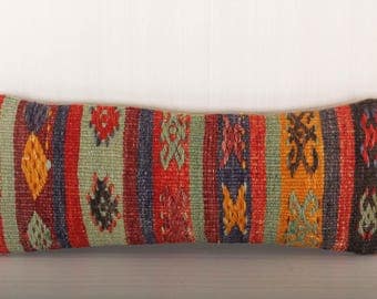 Long Lumbar Pillow 20x10 inch Kilim Lumbar Pillow Monogrammed Lumbar Pillow Toile Lumbar Pillow Outdoor Lumbar Pillow KP10023