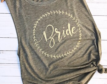 Bride Tank Top, Bride Shirt, Bride Tank, Bride Gift, Bachelorette Tank, Bridesmaid Tank Top, Wedding Tank Top, Tank Top, Bachelorette Tanks
