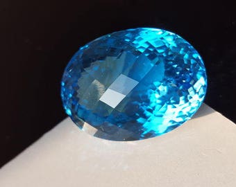 133.8 ct Swiss Blue topaz brilliant -
