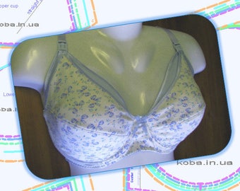 Bra PATTERN. Bra sewing PATTERN. multi sizes AA, A, B, C, D. Melisa bra. Instant download pdf sewing pattern.