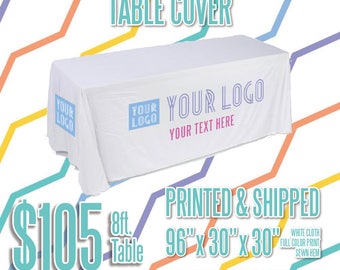 LLR Table Cover - White 8ft.