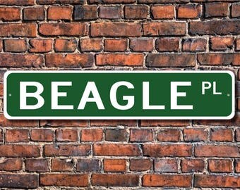 Beagle ,Beagle Gift, Beagle Sign, Dog Lover Gift, Custom Street Sign, Quality Metal Sign,