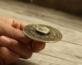 Egypt Fidget Spinner 12 Constellations Alloy Hand Finger Spinner Fidget EDC Focus Gyro