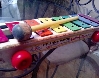 Fisher Price Pull-a-Tune xylophone from 1964.