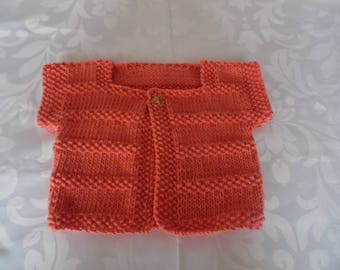 Color apricot 3 month size baby Cardigan