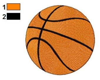 Basketball Embroidery Design