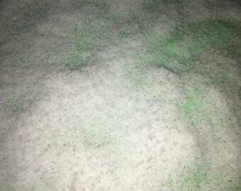 Mint chocolate chip snow slime