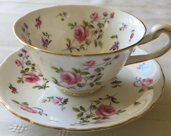 Royal Chelsea Teacup and Saucer - English Bone China - Made in England