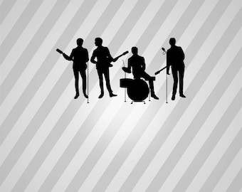 Beatles silhouette | Etsy