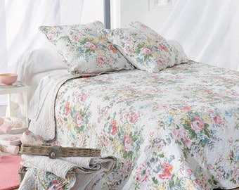 Plaid, quilts, bedspreads, flowers, 230 x 250 cm L l