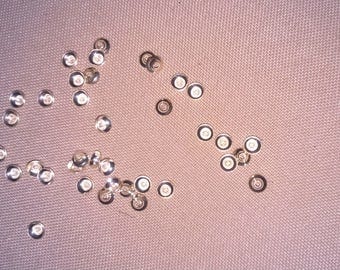 925 STERLING SILVER BEAD CAPS. 4.5 mm