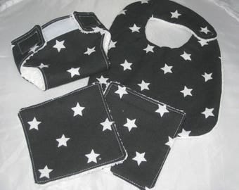 Diaper, wipes and bib for Doll "the starry"