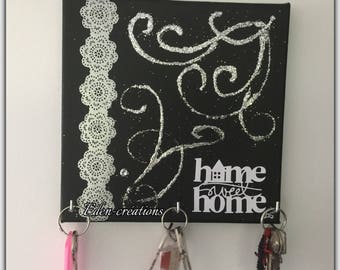 Key wall hanging keys, small table, home, money, Arabesque
