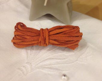 Rust suede cord, sold by the yard-
