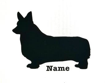 Corgi Decal/Custom Dog Decal/dog vinyl sticker Pet Decal/car decal/laptop decal/Yeti Decal