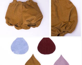 Baby boy girl winter Bloomer velvet / color choice