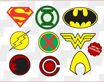 12 Justice League Superhero Cupcake Toppers-Fondant