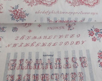 Fabric cotton YUWA pattern primer 25 x 110 cm