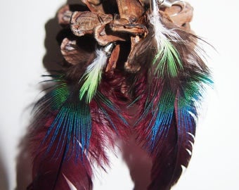 Earrings made of real feathers!