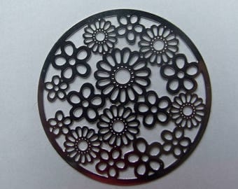 42mm flower filigree disc
