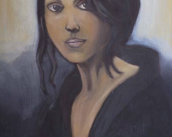 Camille - Portrait of woman oil painting
