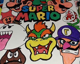 Super mario brothers canvas