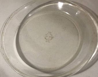 Vintage Anchor Hocking Fire King #462 Clear Glass Pie Plate - 10"
