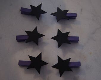 6 DARTS HAS LINEN VIOLET STARS SLATE