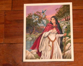 Viviane Lady of the Lake making a mantra
