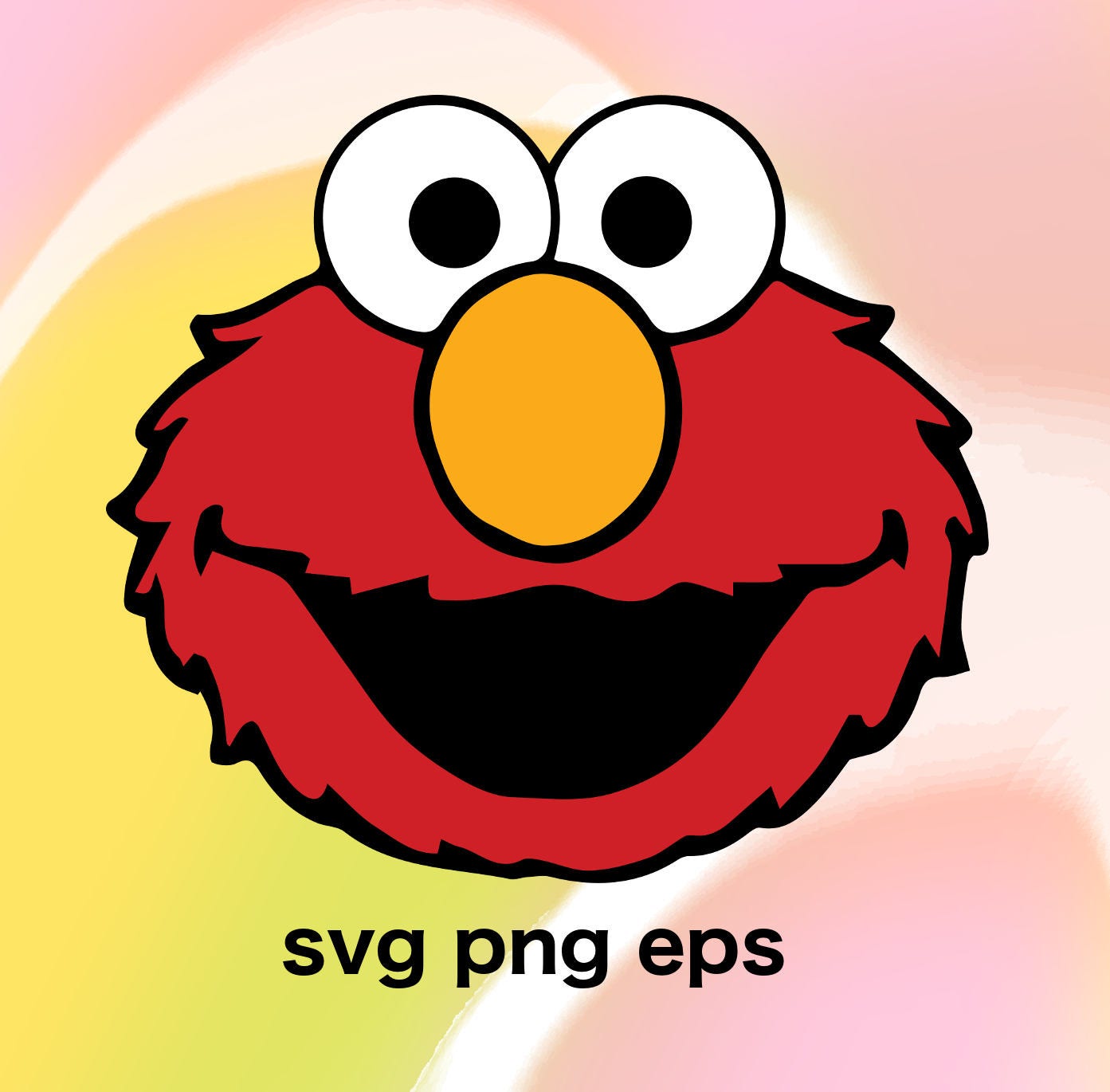 Download Elmo vector - Clip Art - svg, png, eps, dxf from Vectornator on Etsy Studio