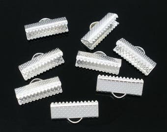 EM2 - Lot de 18 Attaches Embouts Griffes Rubans16x7mm