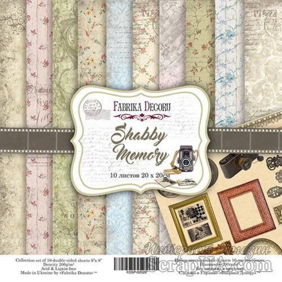 Scrapbooking paper pad vintage heritage
