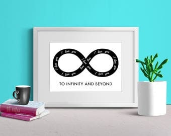 Infinity print | Etsy