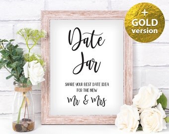 Date jar sign | Etsy