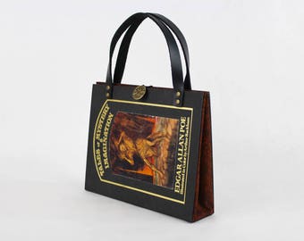 Book Purse -Edgar Allan Poe- made from recycled vintage book by Rebound Designs