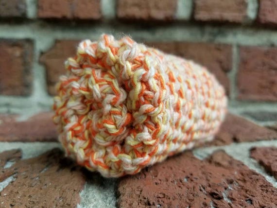 Tangerine Marl Cotton Dishcloth