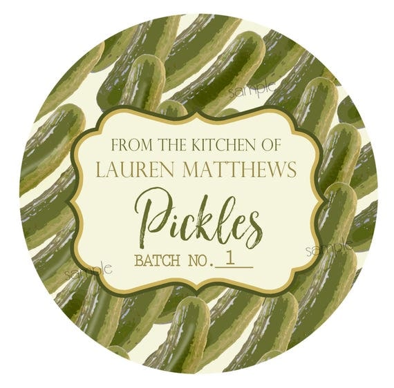 pickle labelssweet pickle canning labelsdill picklemason jar labels