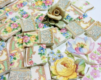 China Mosaic Tiles - SHaBBY CHiC & OLD RoSeS - 120 Mosaic Tiles