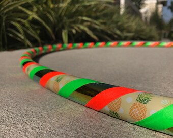 Pineapple Hula Hoop - Custom Dance Hoop - Choose Your Diameter - Beginner Hula Hoop