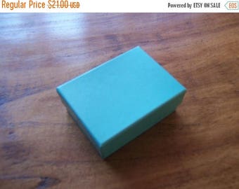 STOREWIDE SALE 100 Pack Teal Blue Cotton Filled 11 Size Cotton Filled Boxes 1 7/8 Inch by 1 1/4 inch by 7/8 Inch Size