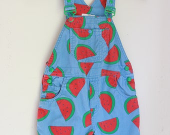 Vintage Watermelon girls overalls Gymboree 4t 5t