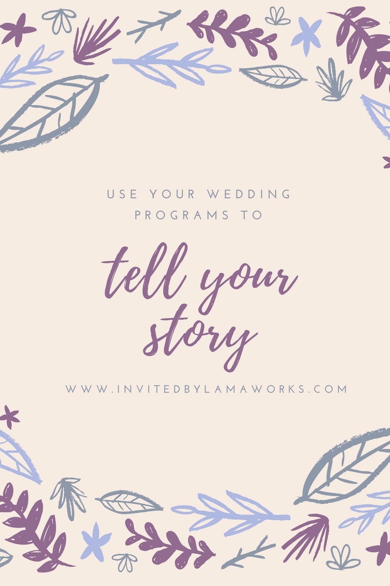 tell your story with wedding paper