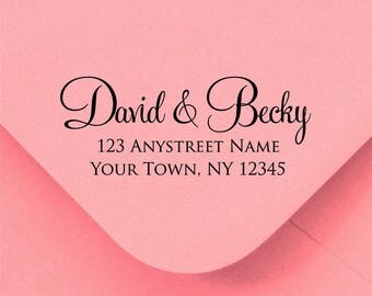 Personalized Self Inking Return Address Stamp - self inking address stamp - Custom Rubber Stamp R354