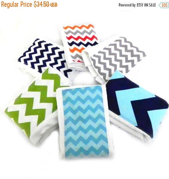 Chevron Boy Burp Cloths - Your Choice- Set of 6, Baby Clothes Diaper Zig Zag // Cotton Burp Cloth // Chevron Burp Cloth // Baby Shower