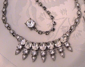 Vintage BOGOFF Crystal Rhinestone Necklace