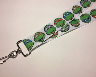 Cowabunga Dude Teenage Mutant Ninja Turtle ID Lanyard or clip to your cell phone or keys